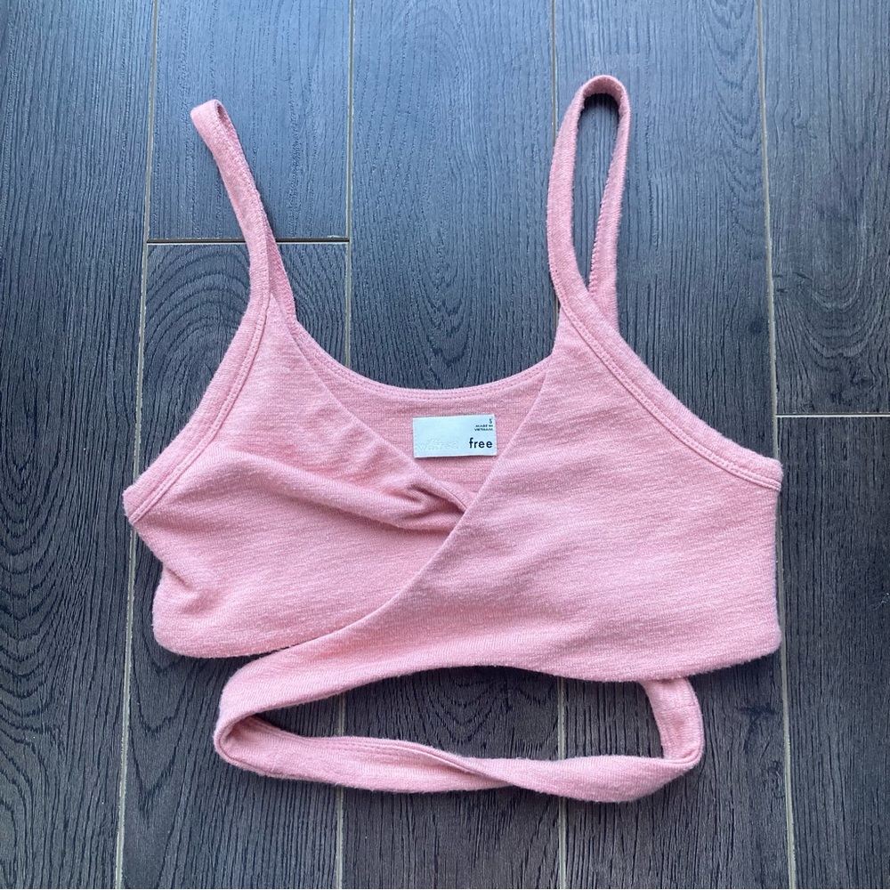 Wilfred Free Pink Cropped Tank Top